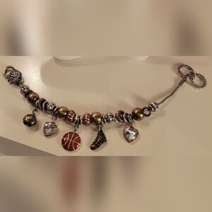🏀 Basketball Charm Bracelet